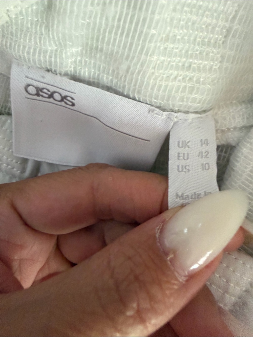 ASOS White woven square neck midi dress with a cross-over back - Picture 2 of 8